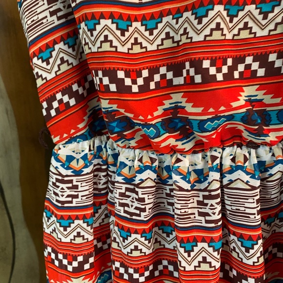 BCX Bohemian or Western Sleeveless Style Dress, size large - Picture 4 of 5